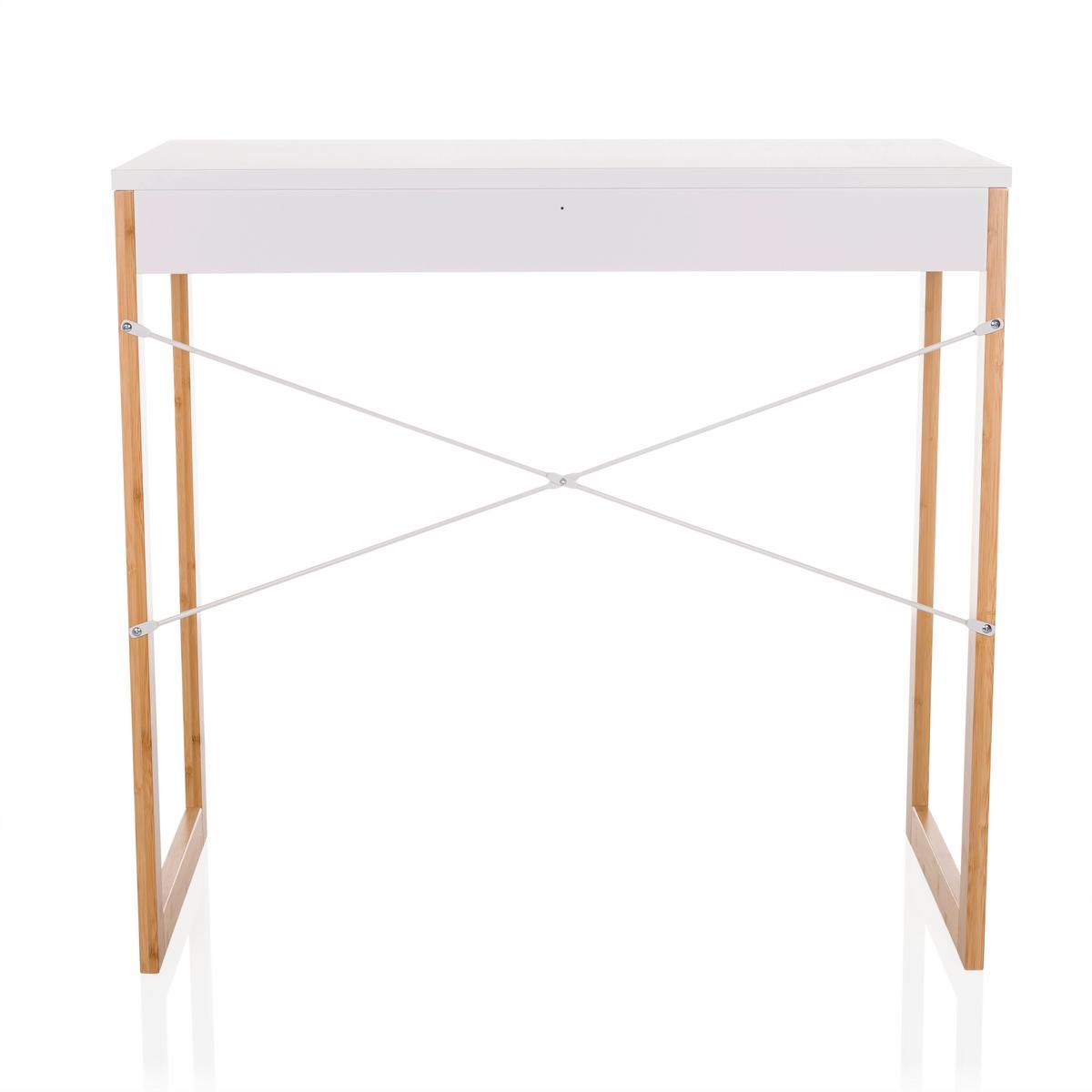 Schreibtisch Weiß B: 80 cm - Weiß, MODERN, Holz/Holzwerkstoff (80/75/42cm) - MID.YOU