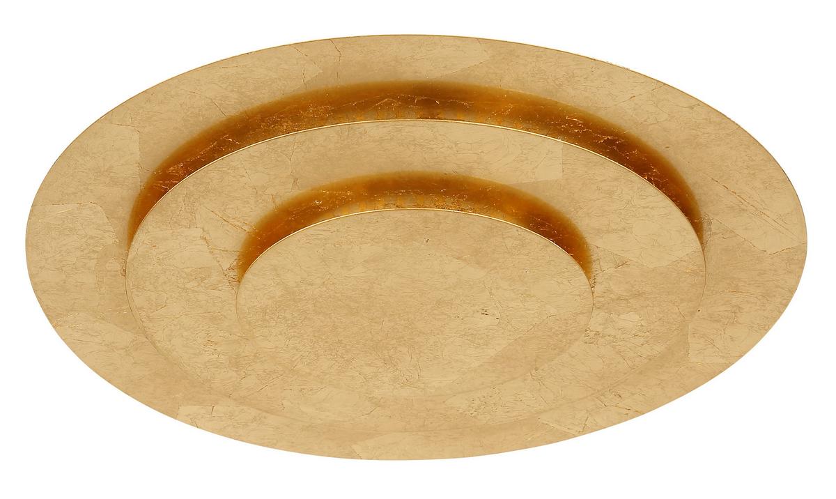 Led-deckenleuchte 48465-24 - Goldfarben, Design, Metall (35/4,7cm) - Globo