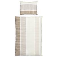Renforce Bettwäsche 140x200 cm Ilvi Baumwolle Beige - Beige/Braun, KONVENTIONELL, Textil (140/200cm) - Ondega