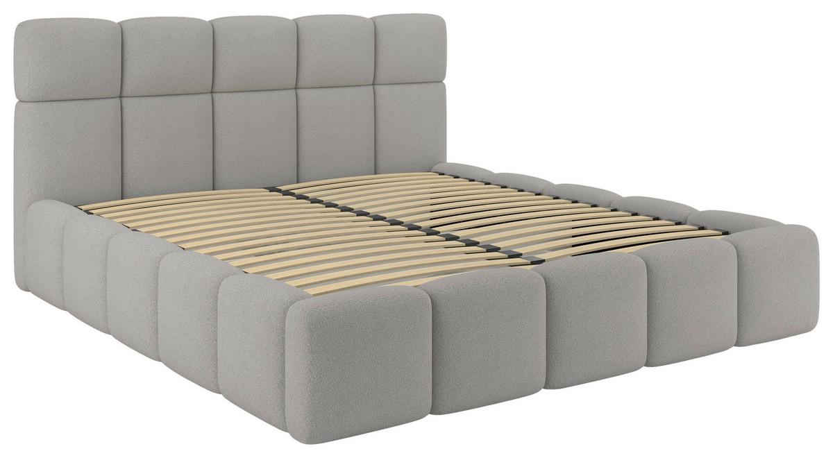 Polsterbett Cloudy Champagner, Lf: 160x200 Cm - Champagner, Trend, Holz/Holzwerkstoff (160/200cm) - Luca Bessoni