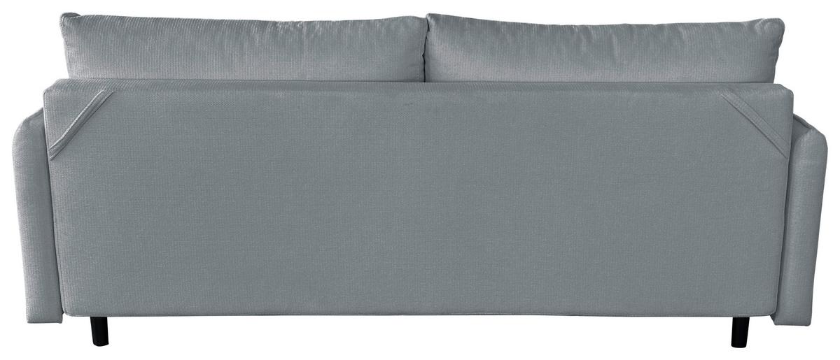 Schlafsofa Carine Mit Bettkasten Grau B: 216 Cm - Schwarz/Weiß, Design, Textil (216/96/102cm) - MID.YOU
