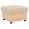 Polsterhocker Boston Beige Lederlook - Beige/Schwarz, KONVENTIONELL, Textil (68/45/68cm) - Livetastic