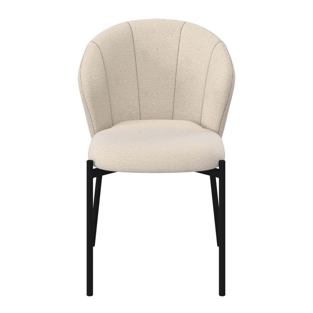 STOLIČKA ZOEY - čierna/béžová, Modern, kov/drevo (48/79/61cm) - Bessagi Home