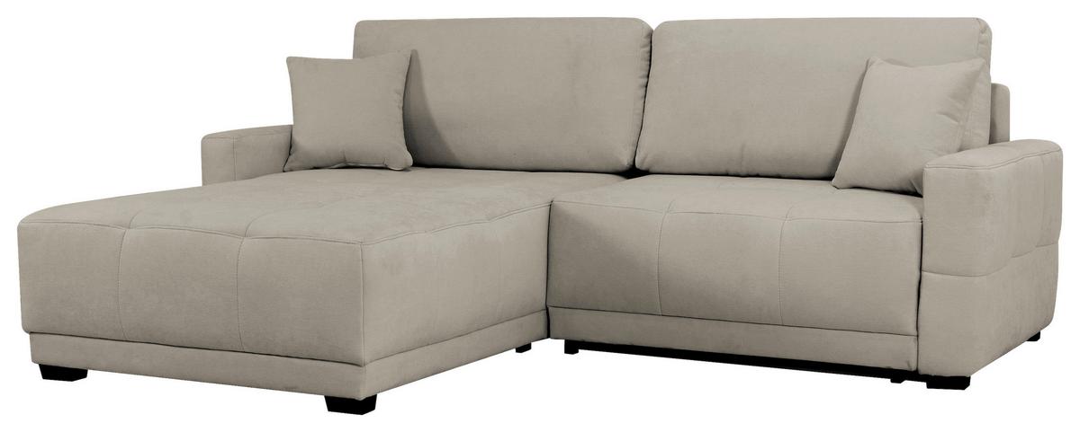 Ecksofa Mount Hellgrau S: 237x186 cm - Hellgrau, Design, Textil (237/186cm) - MID.YOU