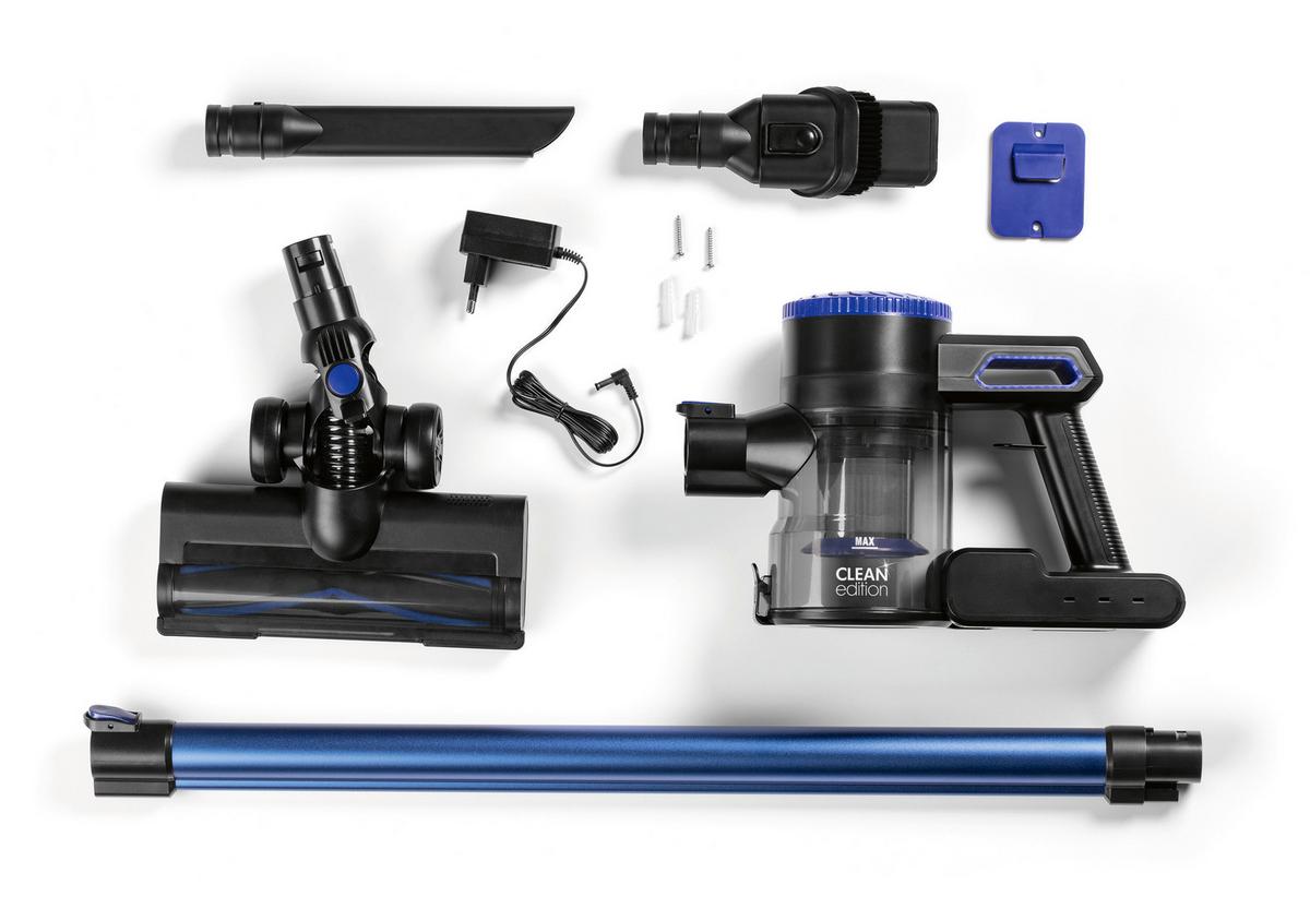 Akku-Zyklon-Staubsauger 22,2 V - Blau/Schwarz, MODERN, Kunststoff/Metall (33/12/113cm)