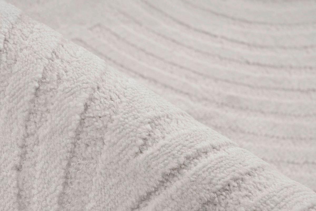 Flachwebteppich BxL: ca. 80x150 cm - Silberfarben, Basics, Textil (80/150cm) - Kayoom