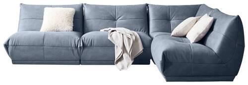 Ecksofa Giselle Blaugrau - Blaugrau, Trend, Textil (315/210cm) - Livetastic