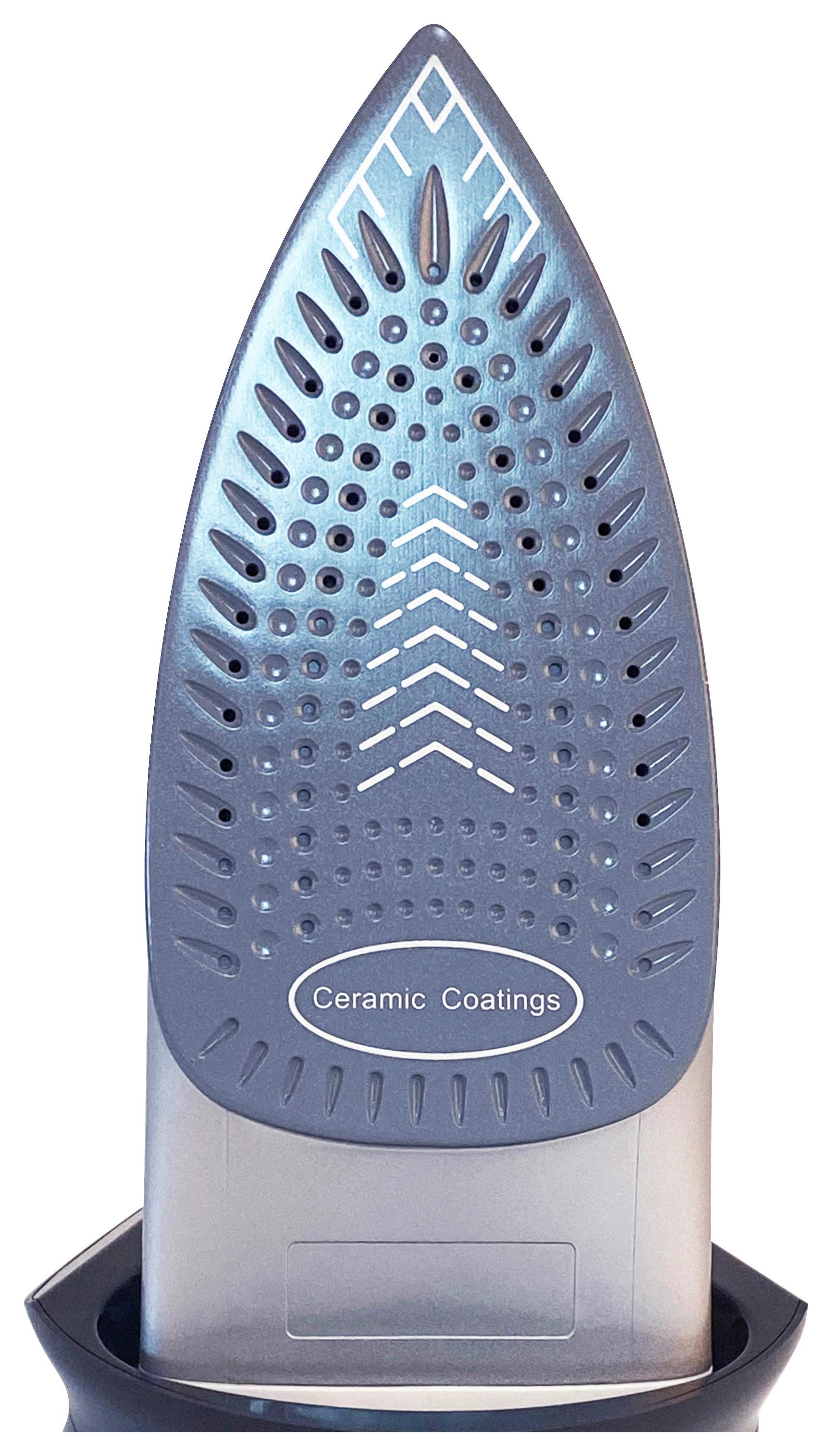 Dampfbügeleisen Silva Anthrazit/schwarz/weiß 2200 W - Anthrazit/Schwarz, Basics, Keramik/Kunststoff (17,8/17,8/33,7cm) - Silva Homeline