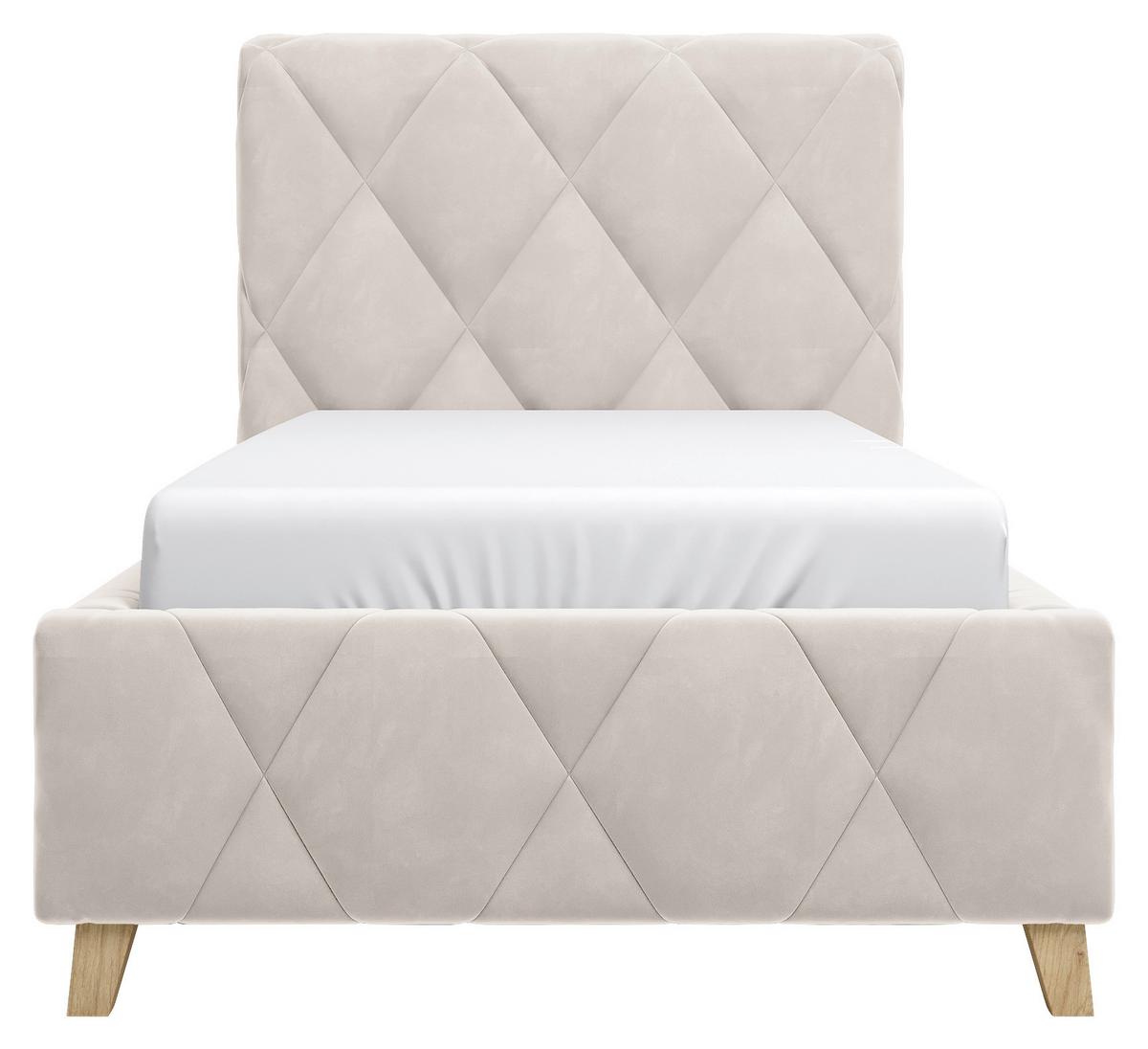 Polsterbett Trivio 90x200 cm Creme - Creme, MODERN, Holz/Holzwerkstoff (90/200cm) - MID.YOU