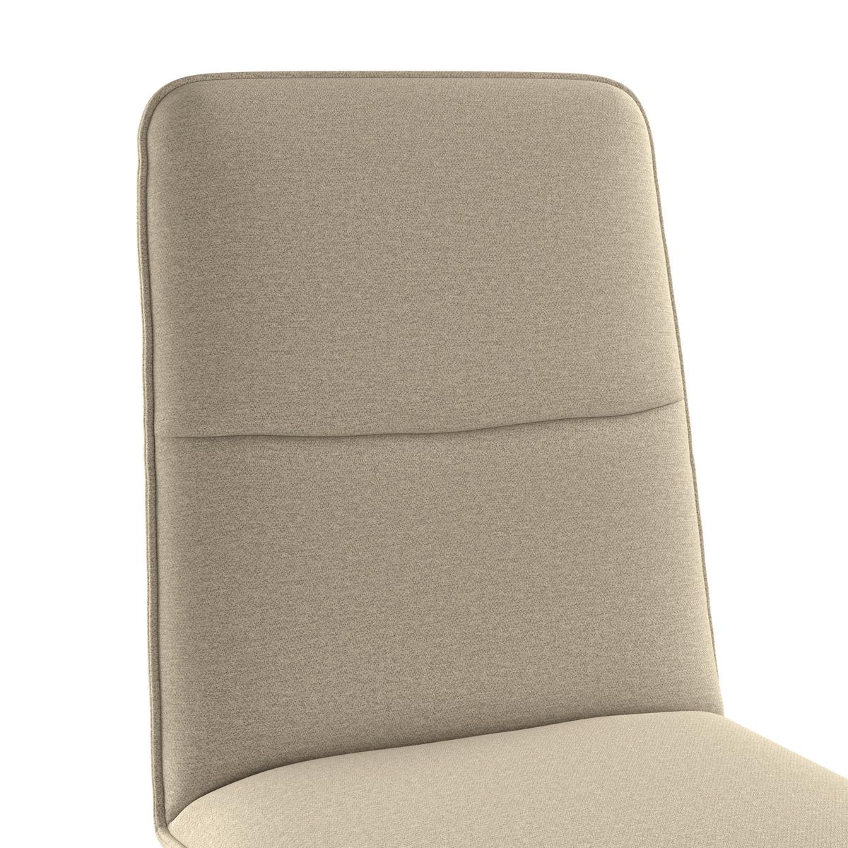 Vierfußstuhl Beluna Ii Webstoff Beige, B: 47cm - Eichefarben/Beige, KONVENTIONELL, Holz/Textil (47/91/44cm) - James Wood