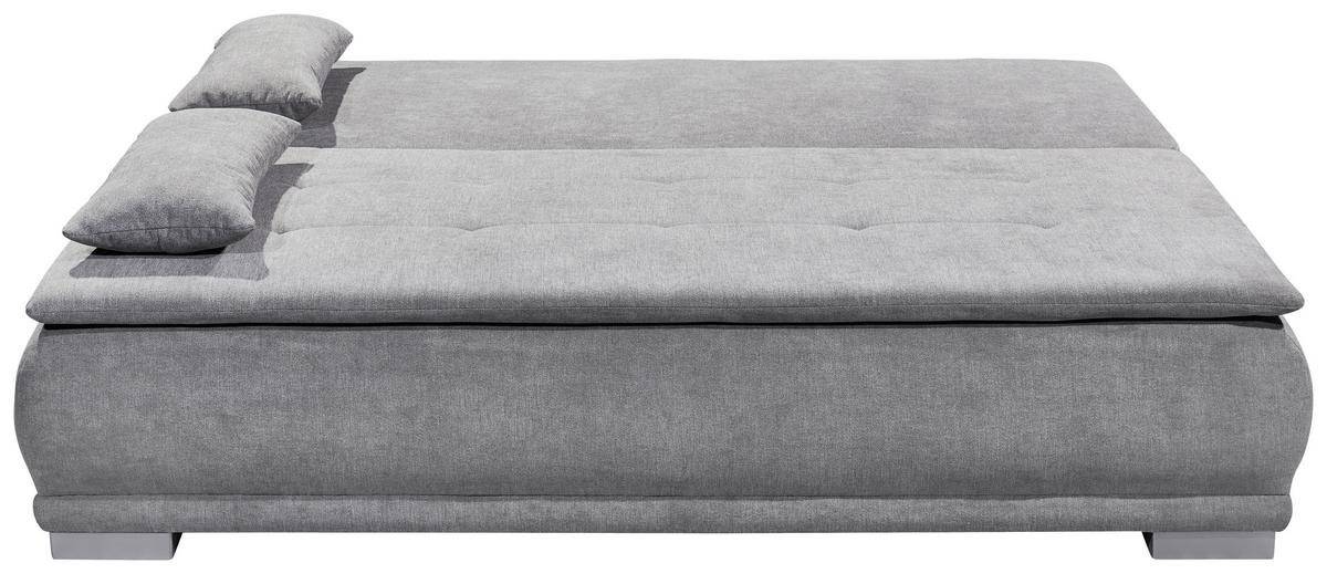 Rozkládací pohovka Luigi hnědošedá - barvy stříbra/jílová barva, Moderní, textil/plast (208/93/105cm) - MID.YOU
