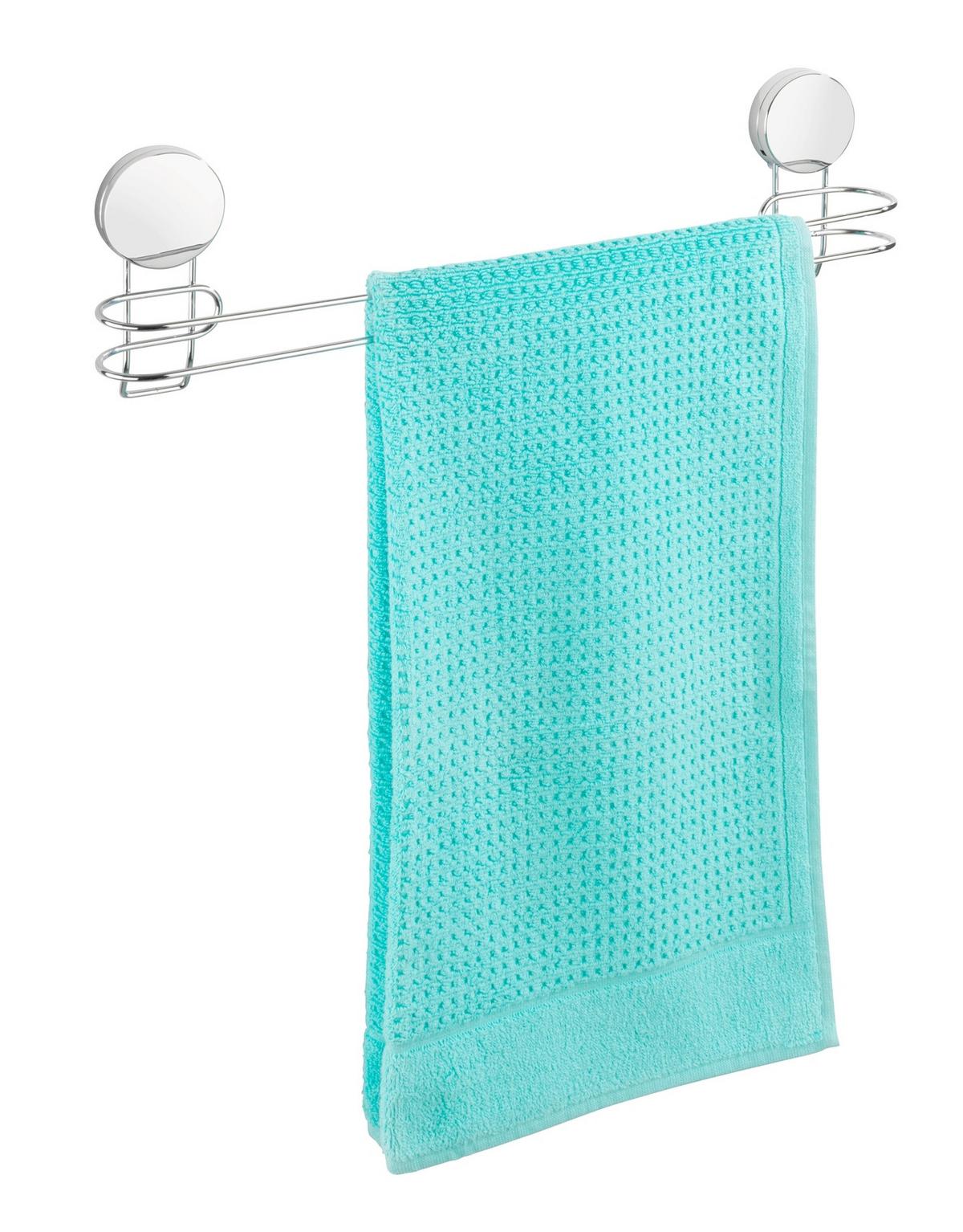 Handtuchstange Static Loc Osimo 24858100 - Chromfarben, MODERN, Metall (45/13/6cm) - Wenko