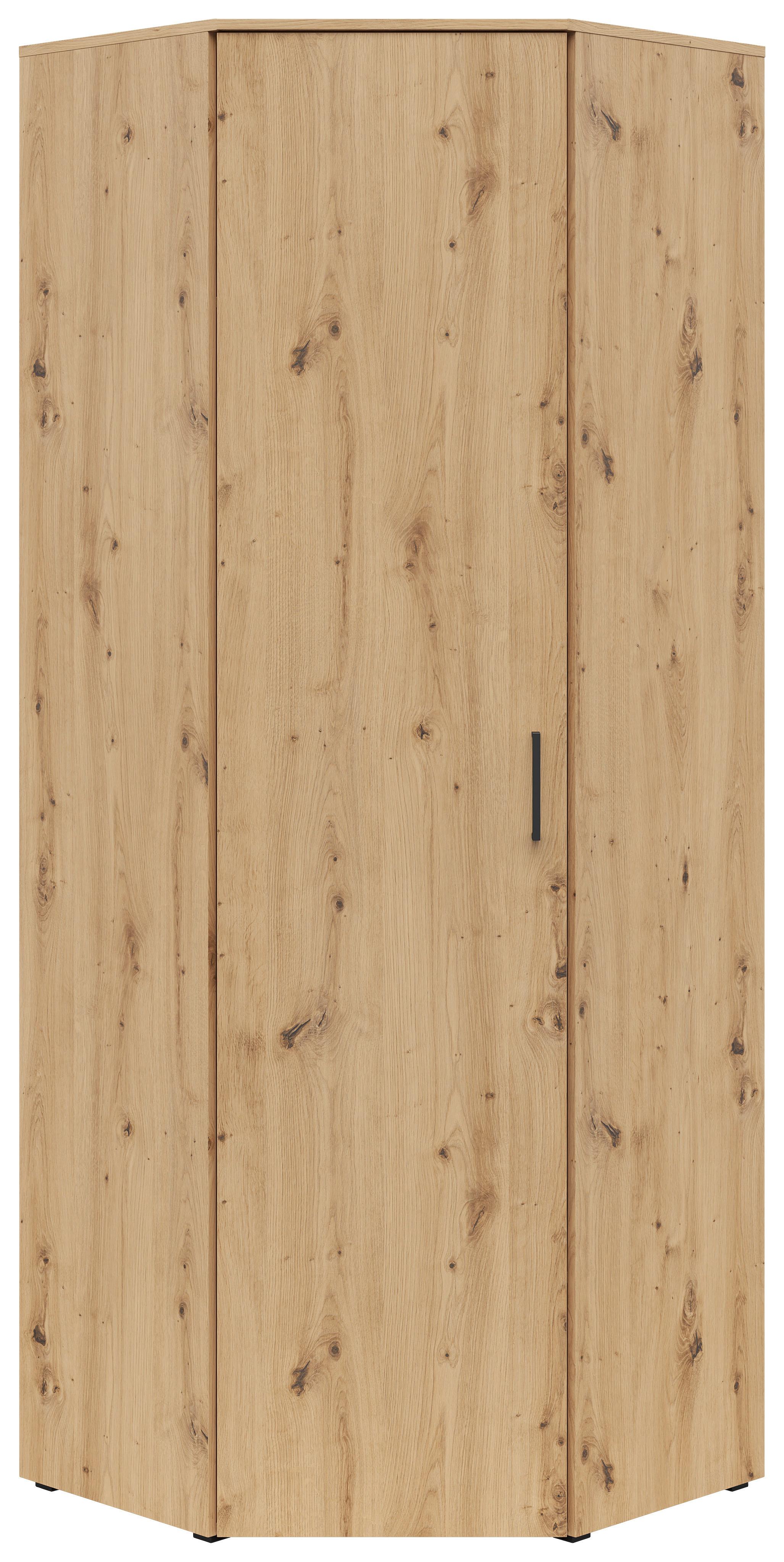 ROHOVÁ SKŘÍŇ Multistauraum - černá/dub artisan, Moderní, kompozitní dřevo/plast (71,5/71,5cm)