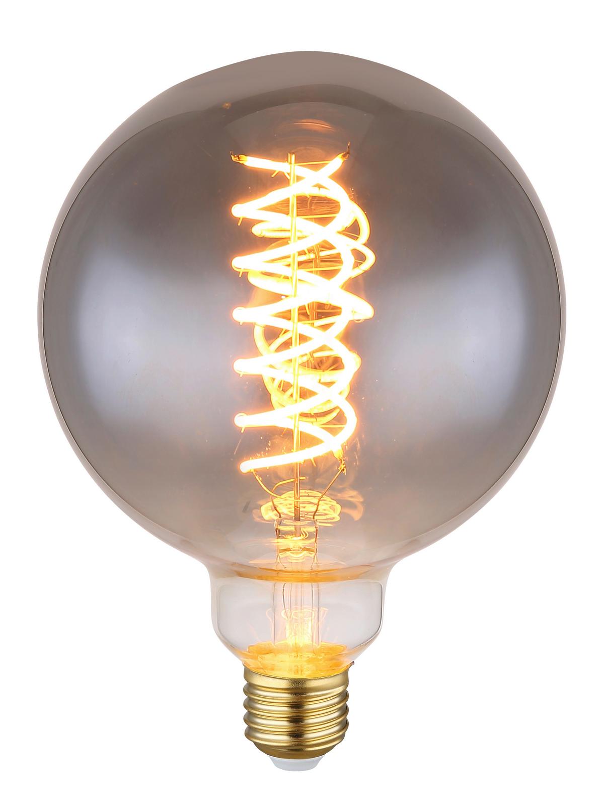 LED žárovka 8,5 Watt, E27 GLOBE - barvy zlata, kov/sklo (12,5/17,7cm) - Globo