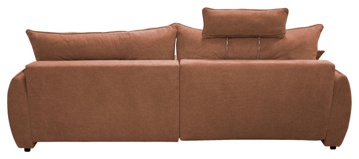 Ecksofa Fresh Rostfarben 264x195 cm - Rostfarben/Beige, Design, Textil (264/195cm) - MID.YOU
