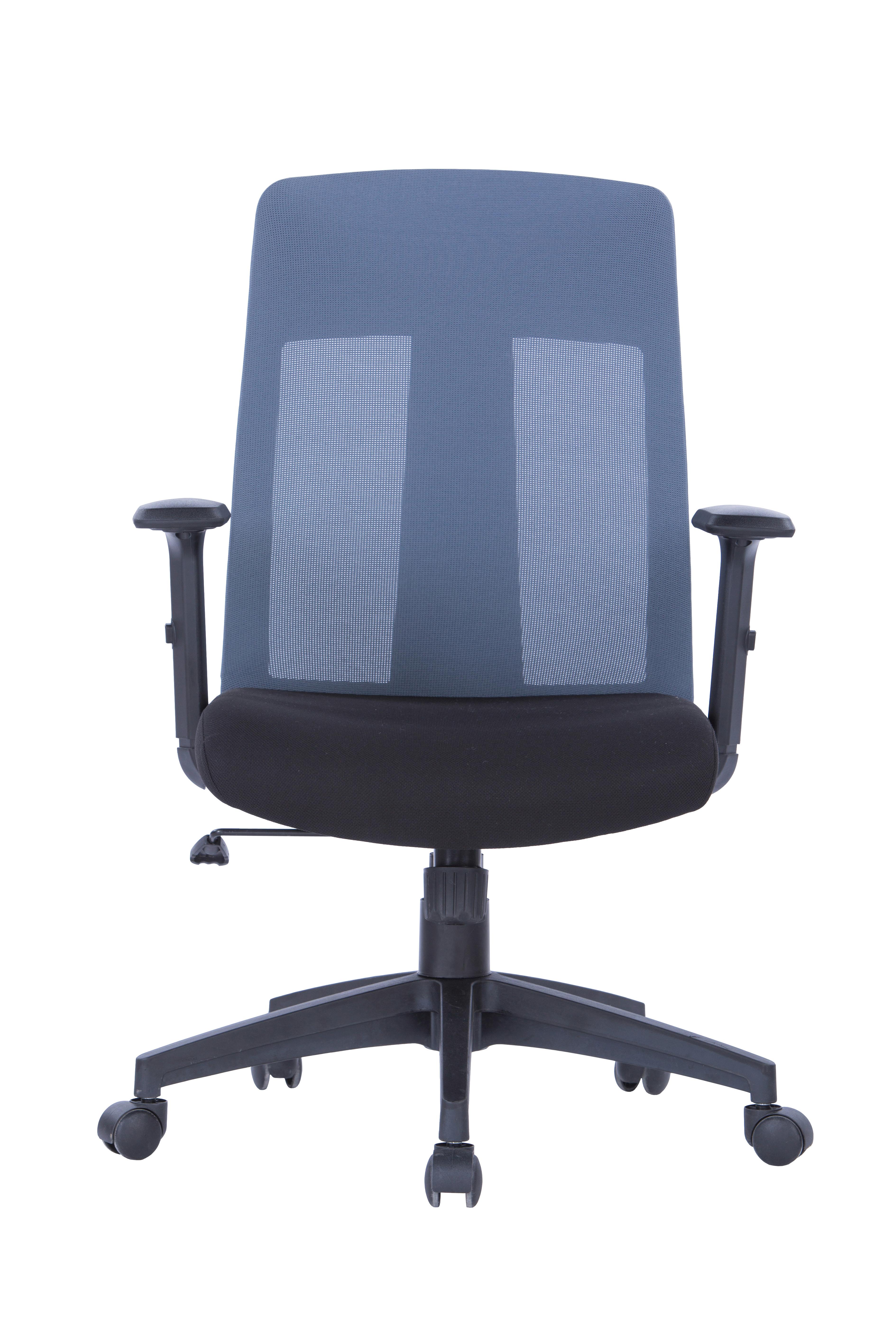 Drehstuhl Laguna Grau B: 64 cm - Schwarz/Grau, Design, Kunststoff/Textil (64/106/61cm) - MID.YOU