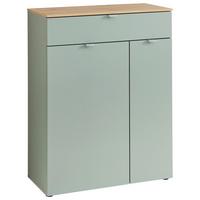 BOTNÍK BARI - černá/barvy stříbra, Moderní, kov/kompozitní dřevo (78/103/38cm) - Premium Living