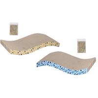 Katzenkratzer farbl.sort - Braun, LIFESTYLE, Karton (21/43/7cm)