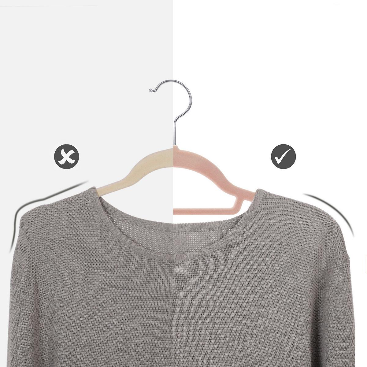 Kleiderbügel Rosa B: 42,7 Cm - Rosa, Basics, Kunststoff/Metall (42,7/22/0,6cm)