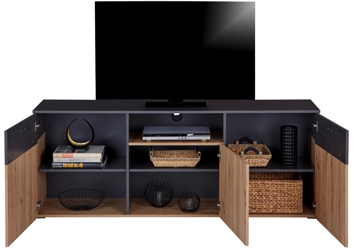 TV-Lowboard Duos B: 180 cm Eiche Artisan - Eiche Artisan, MODERN, Holzwerkstoff (180/70/45cm)