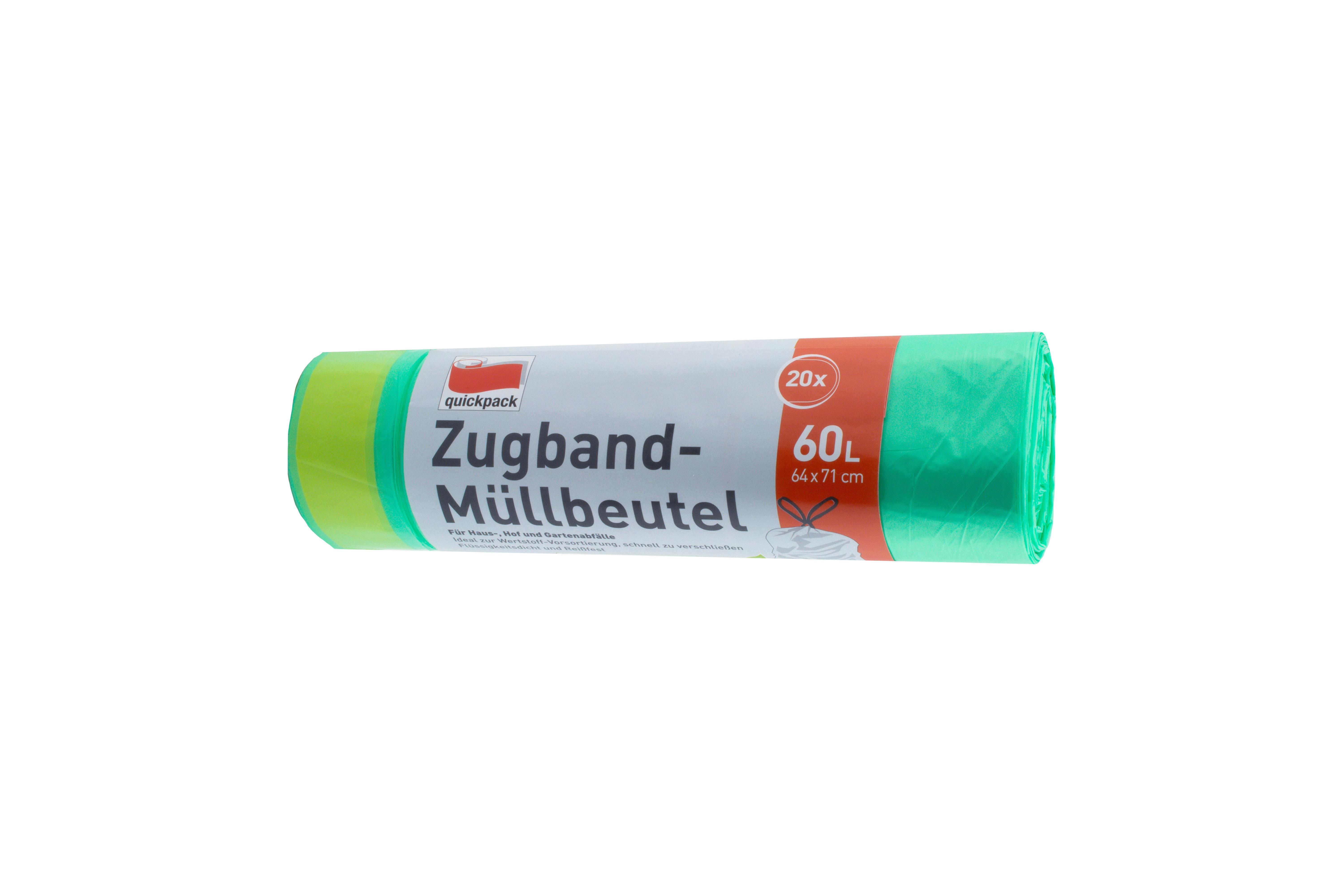 Szemeteszsák 60 Liter - zöld, műanyag - Best Price