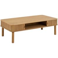 Konferenčný stolík LANGLEY - farba duba, Trend, kompozitné drevo (130/40/70cm)