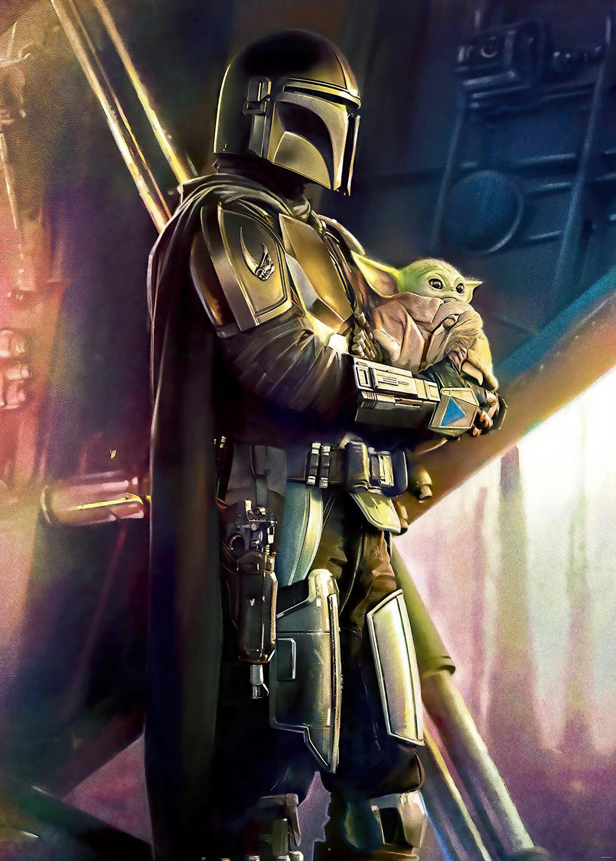Fototapete Mandalorian Savior - Multicolor, Trend, Textil (200/280cm)