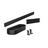 Duscharmaturen-set Wallstoris Schwarz H: 17,1 Cm - Schwarz, Basics, Kunststoff (56,1/17,1/8,4cm) - Hansgrohe