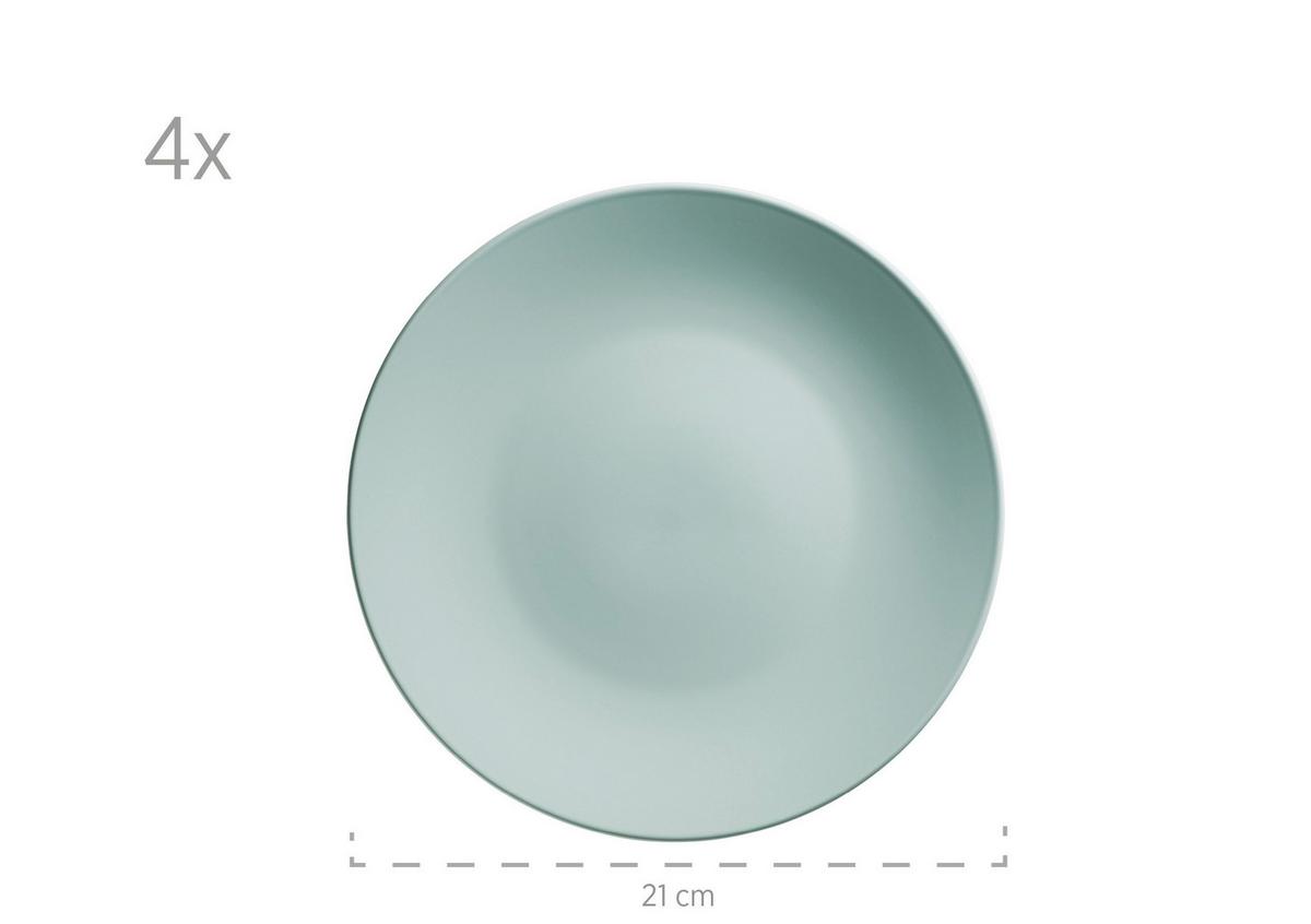 Kombiservice Mintgrün 16-Teilig - Mintgrün, Basics, Keramik (31,3/32,5/31,5cm) - Mäser