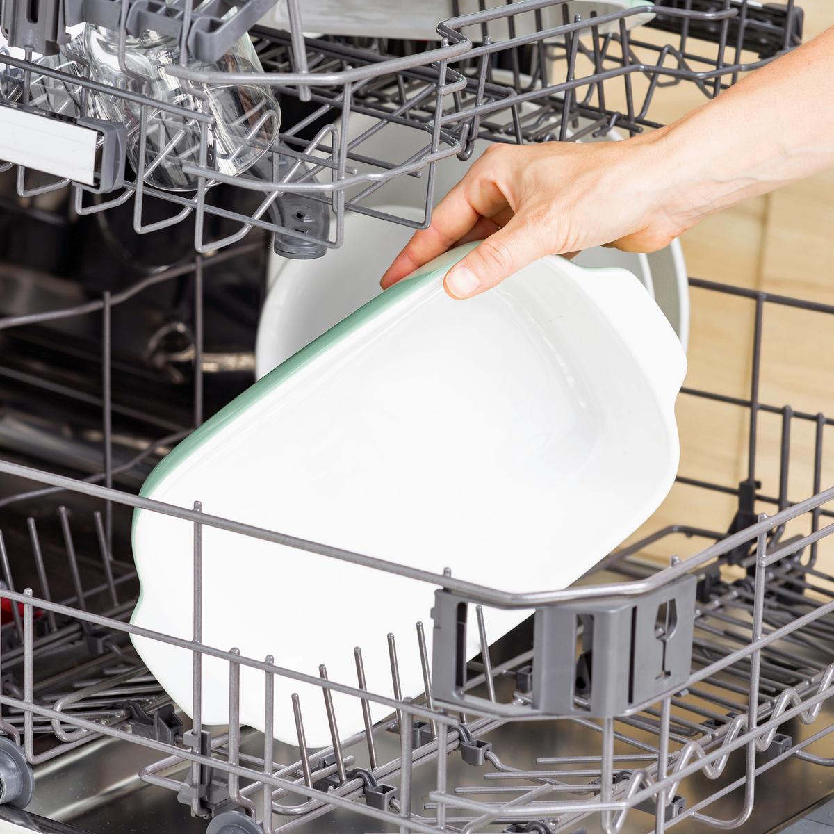 Auflaufform Stoneware Weiß/hellgrün B: 15 Cm - Weiß/Hellgrün, Basics, Naturmaterialien/Keramik (15cm) - Kitchenaid