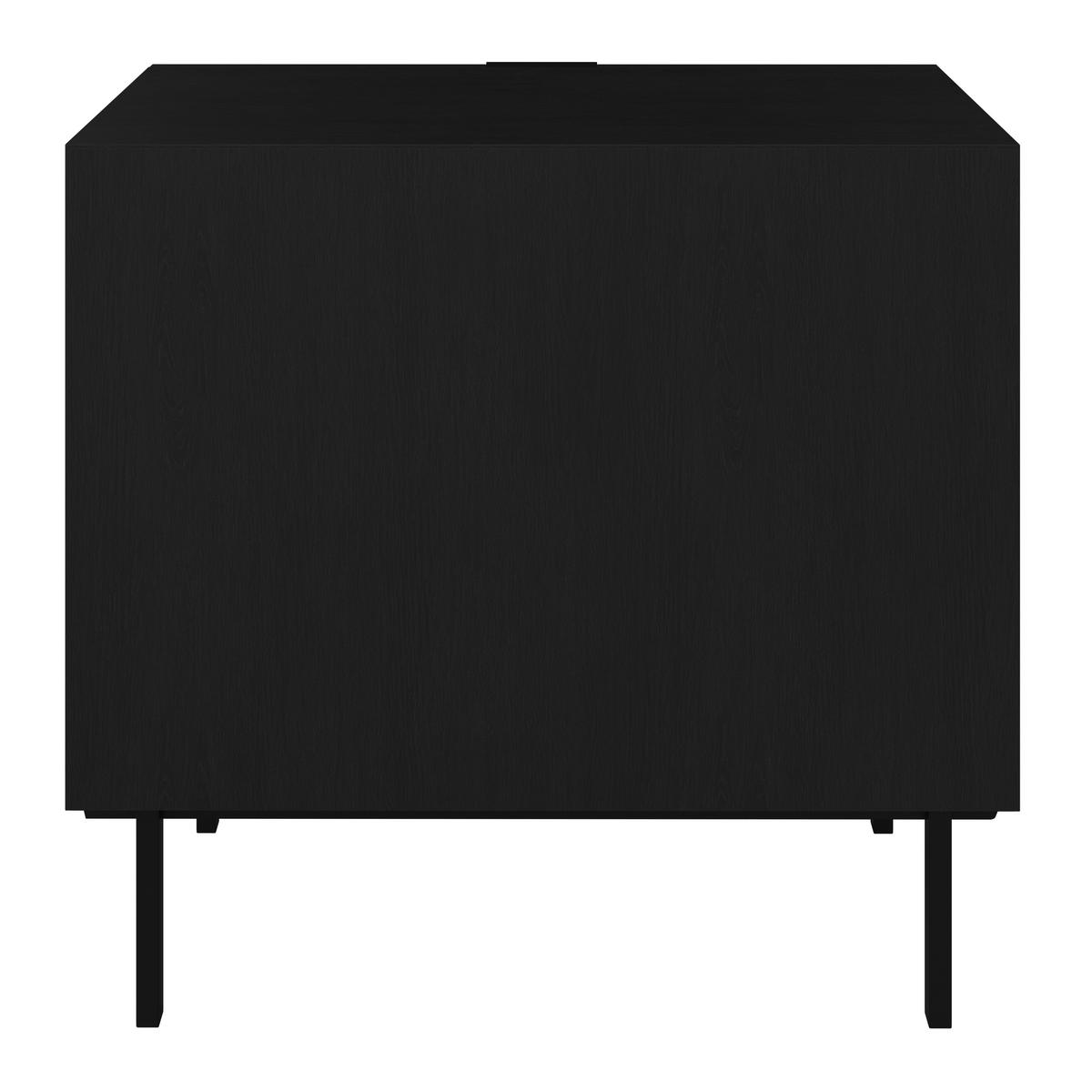 Komoda ROMA - čierna, Modern, kov/drevo (85/80/40cm) - Bessagi Home