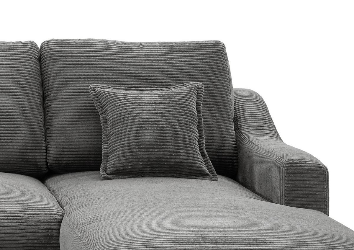 Wohnlandschaft Valentina - Naturfarben/Grau, KONVENTIONELL, Textil (200/301/150cm) - P & B