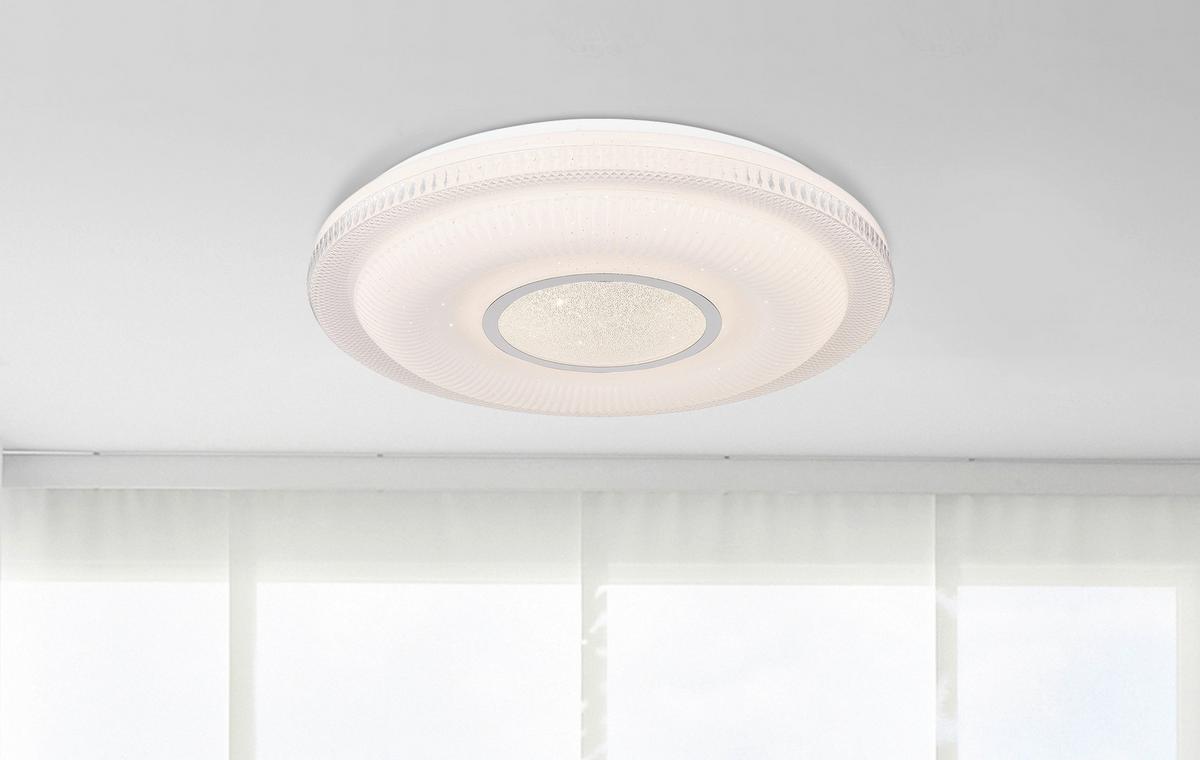 Led Mennyezeti Lámpa 48007fsh-30 Tuya - Design, műanyag/üveg (50/8,8cm) - Globo