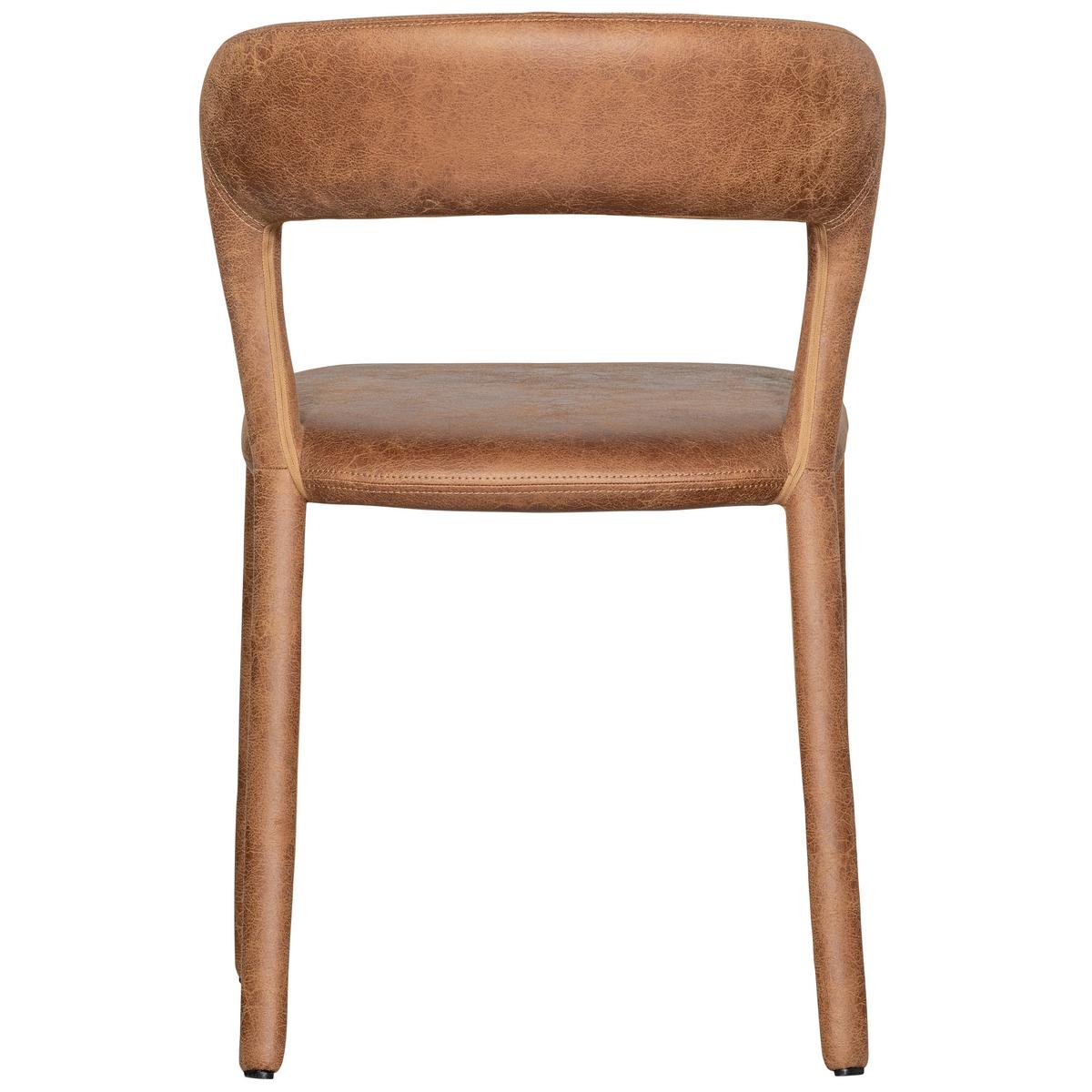 Stuhl-Set Noble Cognac B: 51cm - Cognac, MODERN, Kunststoff/Textil (51/76/56cm) - Livetastic