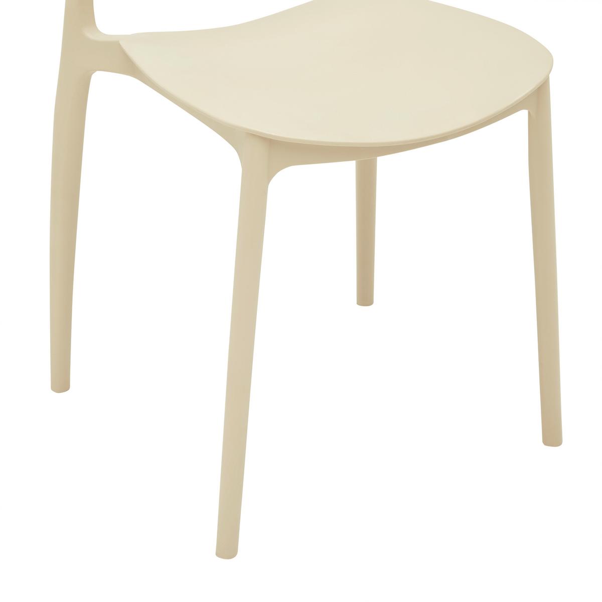 Stohovatelní židle JIŘÍ *CENOVÝ TRHÁK* béžová - béžová, Moderní, plast (44/78/49cm) - Based