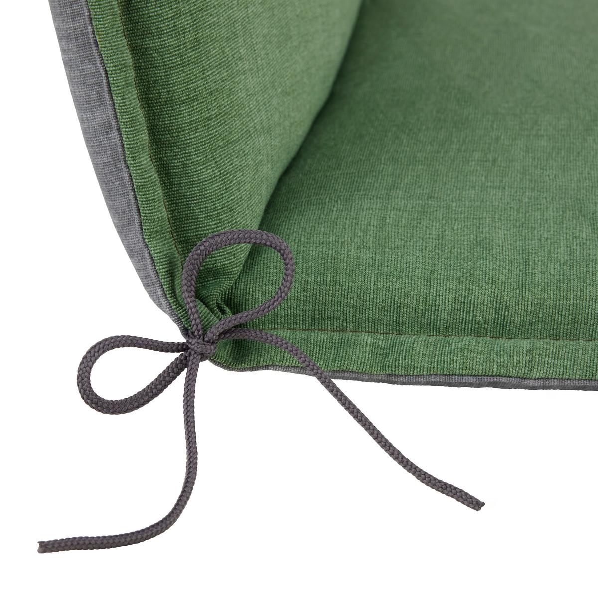 PODLOŽKA NA ŽIDLI GENF 2 - lesní zelená, Basics, textil (120/48/5cm) - Mömax