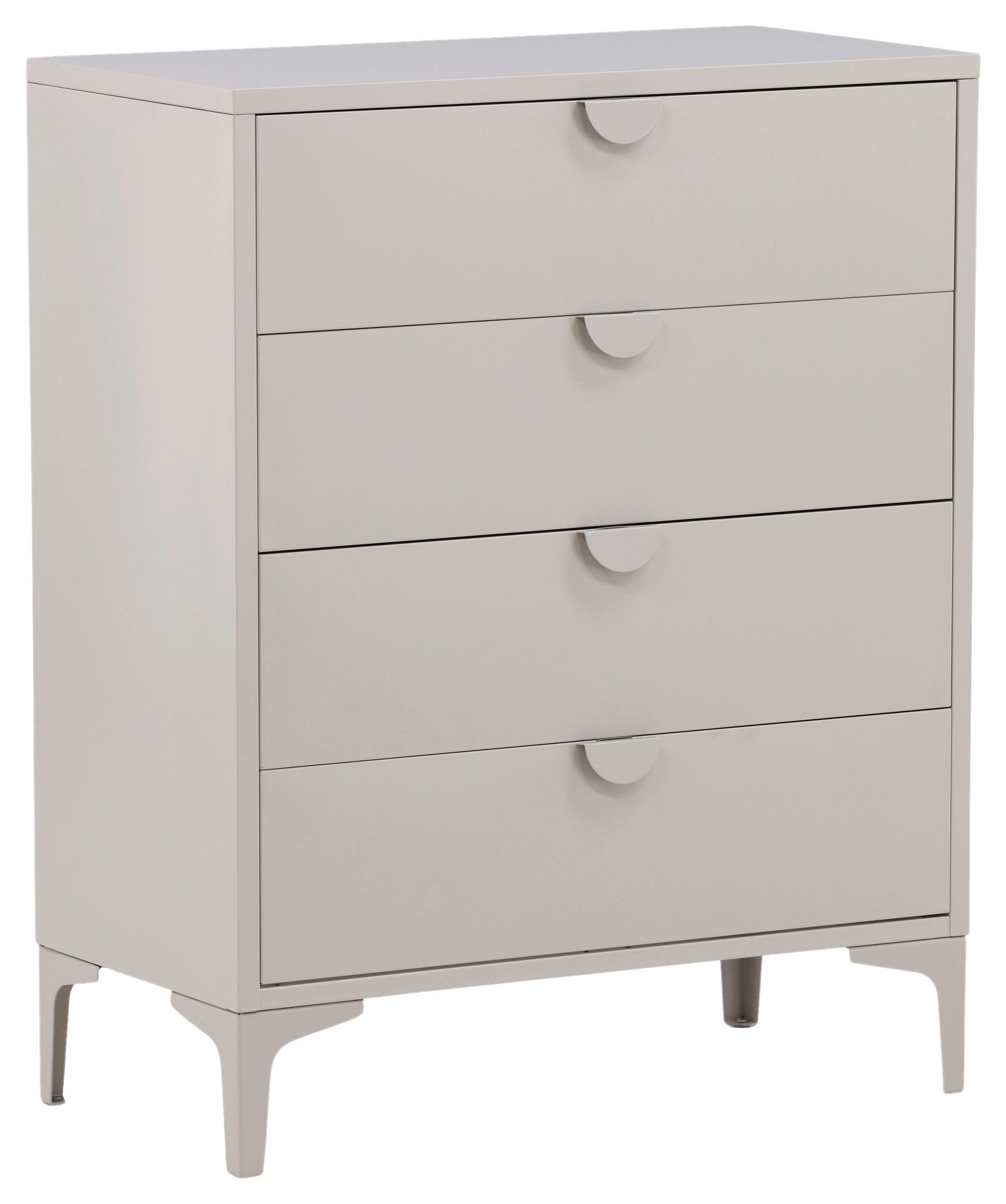 Lowboard Piring Beige B: 78 cm - Beige, Design, Metall (78/98/40cm) - Livetastic