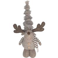 Skřítek GIMMY - šedá/hnědá, Konvenční, textil/plast (26/47/15cm) - Mömax