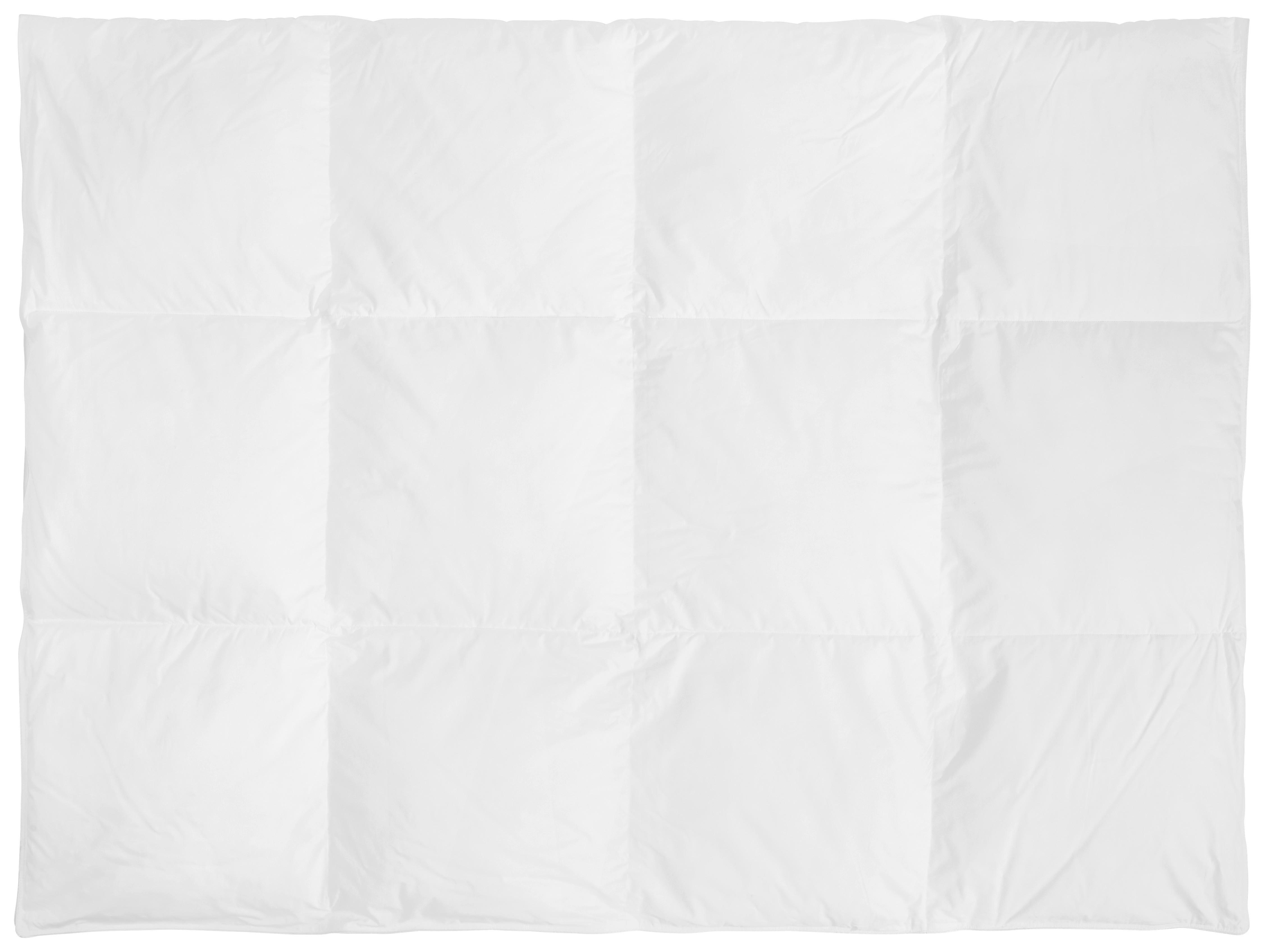 Steppdecke Barbara Warm 140x200 cm, 30° Waschbar - Weiß, KONVENTIONELL, Naturmaterialien/Textil (140/200cm) - Ele