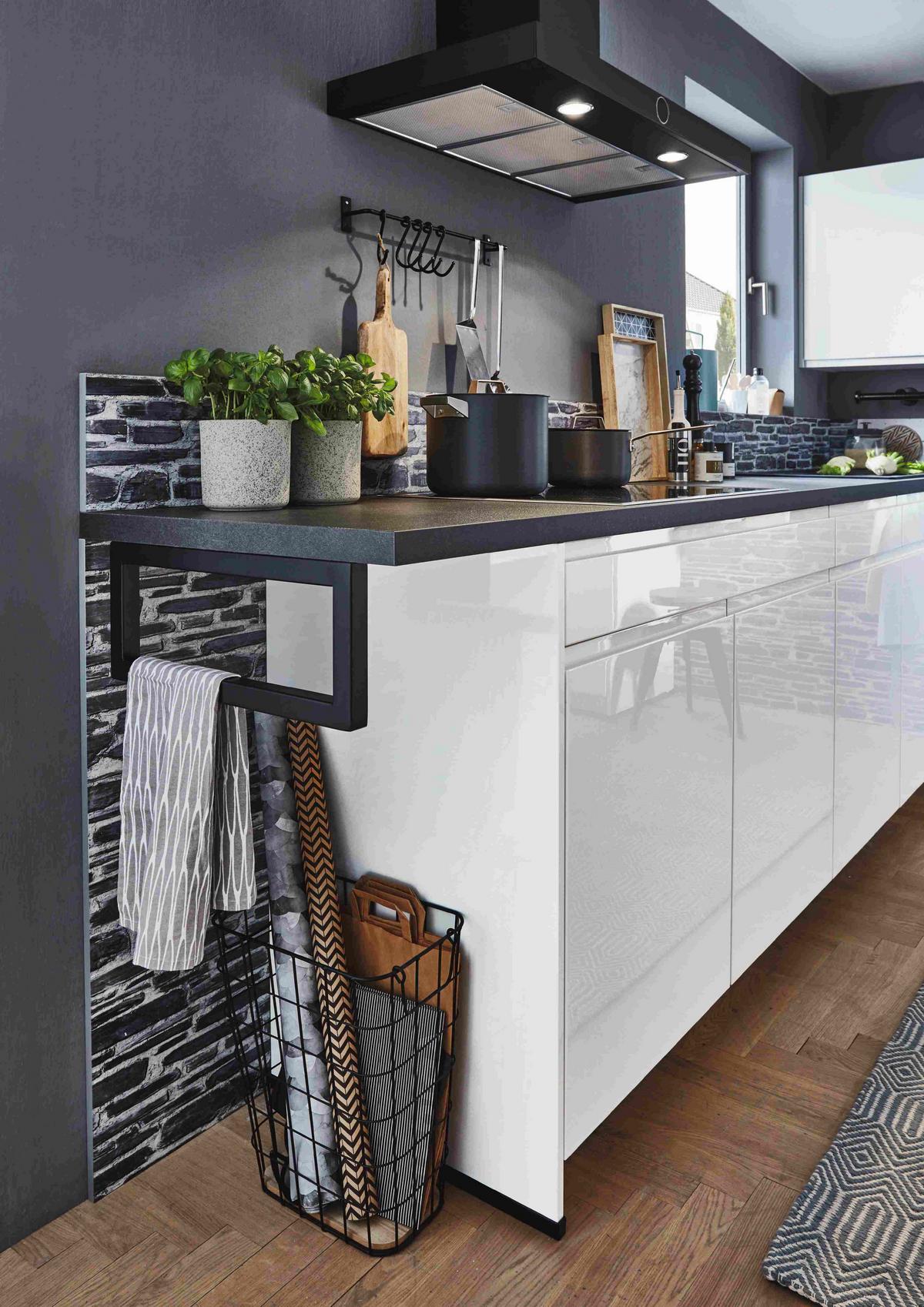 Einbauküche Weiß Hgl. Planbar In Weiß Hgl - Weiß Hochglanz, MODERN, Holzwerkstoff - Vertico