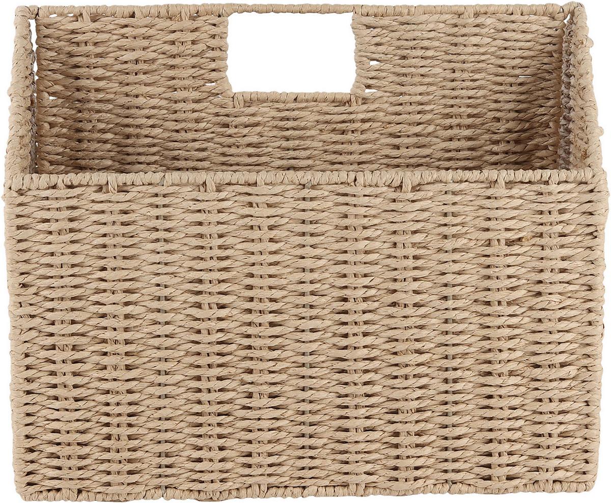 KOŠ KLARA -PAZ- - přírodní barvy, kov/papír (36/29/22cm) - Mömax