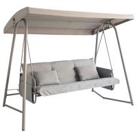 HOLLYWOODSKA HOJDAČKA MONTENEGRO - piesková, kov/textil (247/185/139cm) - Mömax