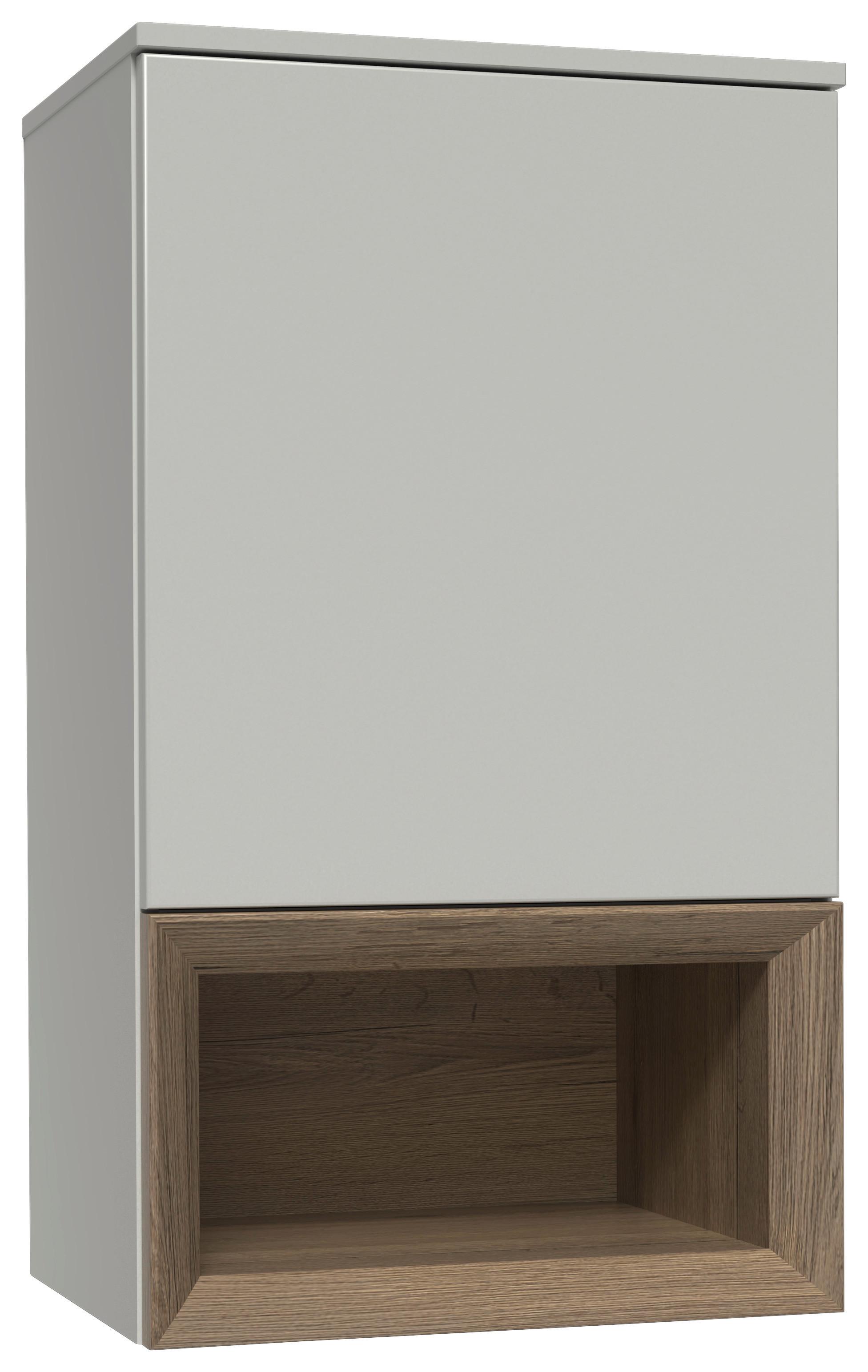 Hängeelement Las Vegas Seidengrau/Eiche Dekor B: 50cm - Eiche dunkel/Grau, MODERN, Holzwerkstoff (50/88/37cm) - Vertico