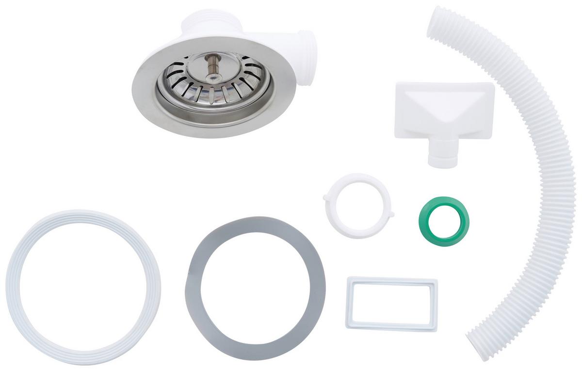 Spüle Respekta Inox Edelstahl Bxt: 59x43,5 cm - Edelstahlfarben, Trend, Metall (59/22,5/43,5cm) - Respekta