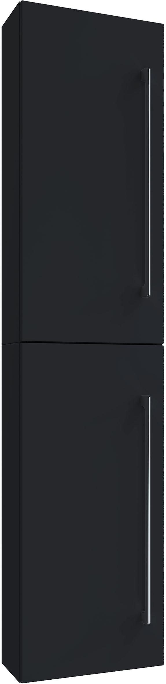 Hängender Hochschrank Vcb 6 B: 33 cm Schwarz - Schwarz, Basics, Holzwerkstoff (33/150/22cm) - MID.YOU