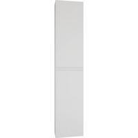 Hochschrank Edi B: 33 cm Weiss, 2-Türig - Weiß Hochglanz/Weiß, MODERN, Holzwerkstoff (33/166/32cm)