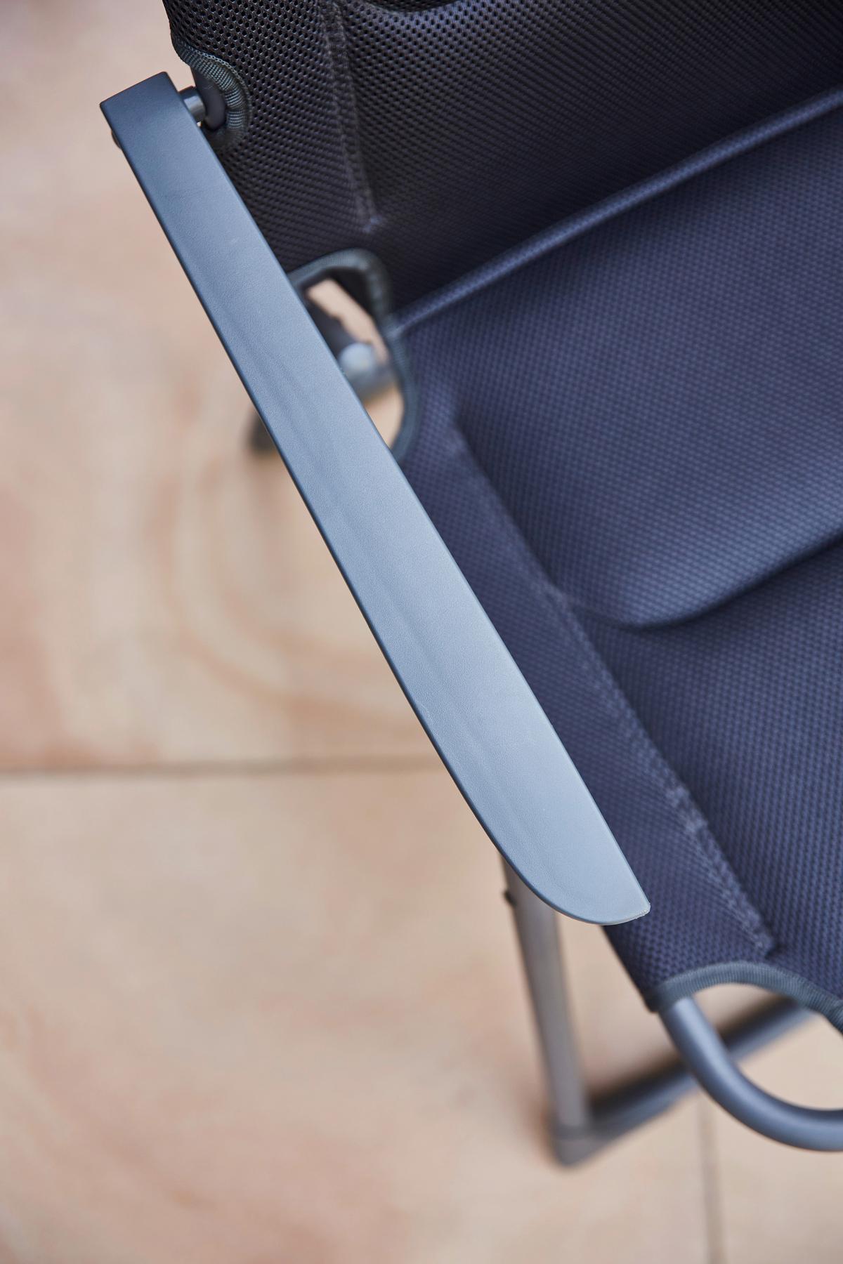 Gartenset Premium mit Klappstühlen - Anthrazit/Schwarz, KONVENTIONELL, Kunststoff/Textil - Siena Garden