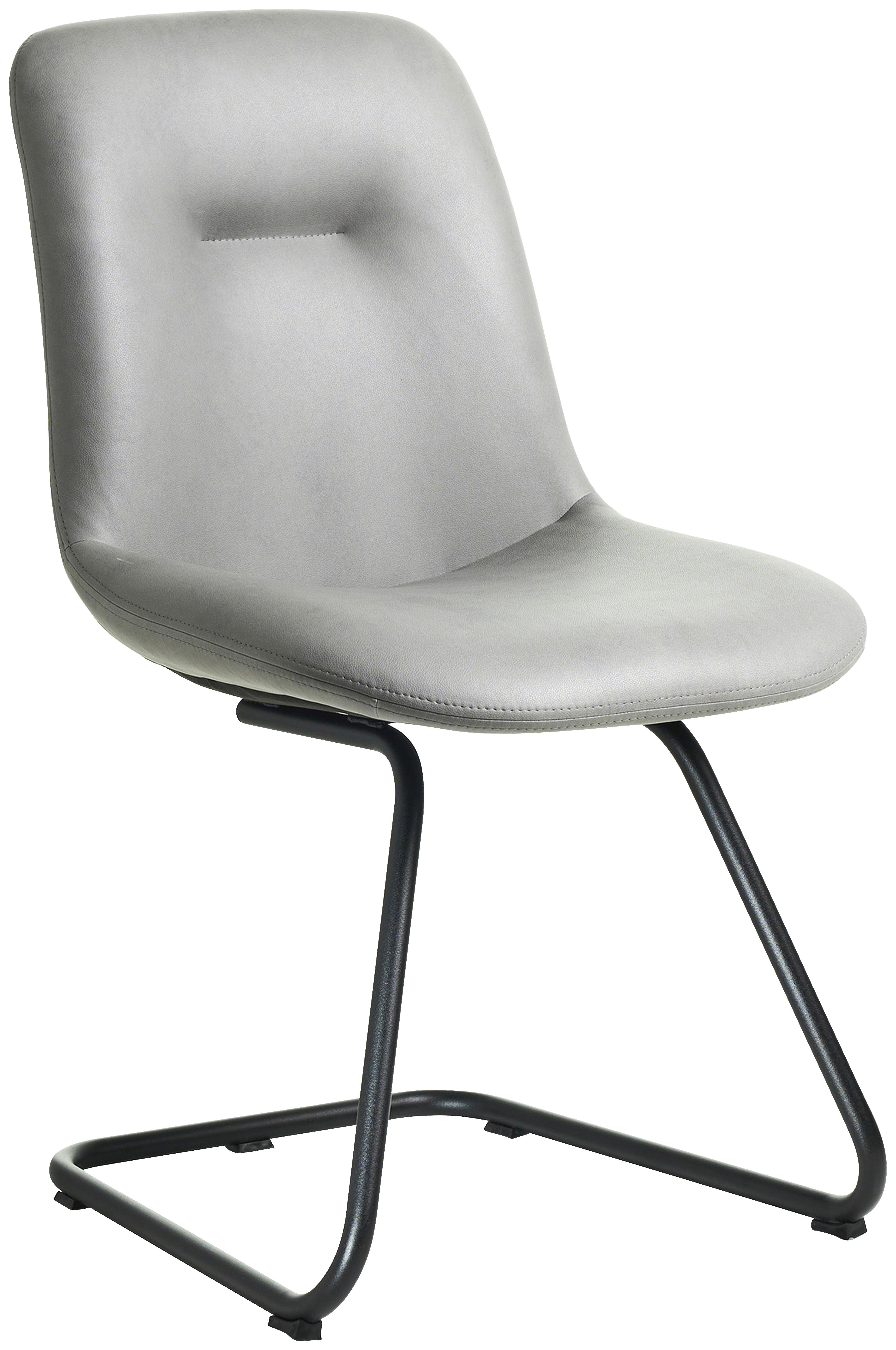 STOLIČKA SWING-CH - čierna/svetlosivá, Basics, kov/textil (51/89/61cm) - Celina Home