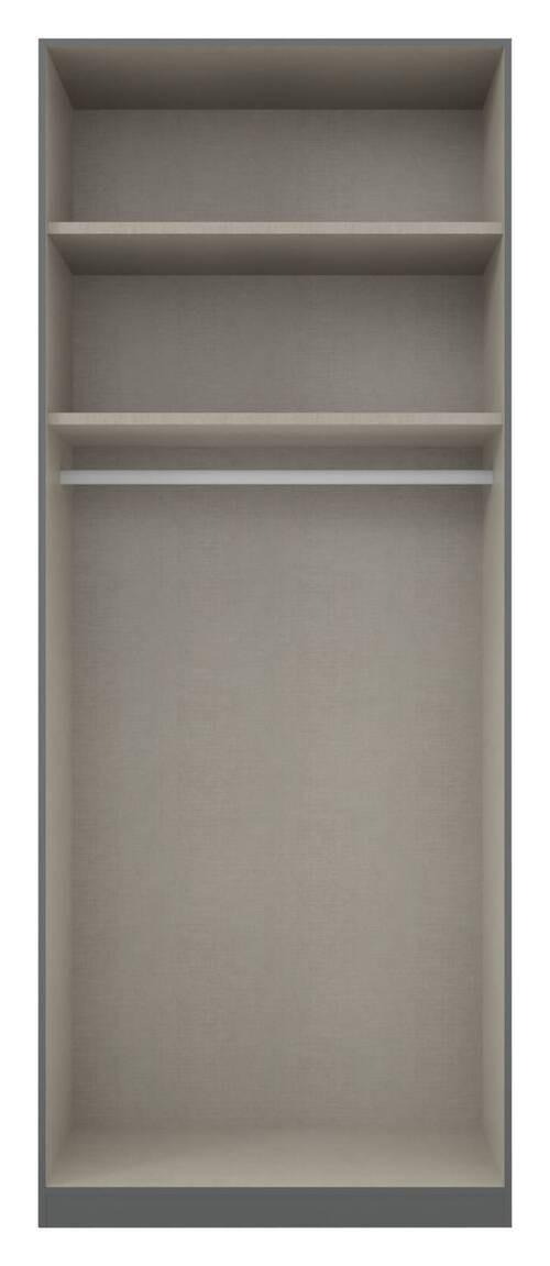 Drehtürenschrank B: 91 cm Alabama, Grau - Grau, MODERN, Holzwerkstoff (91/229/54cm) - Rauch Möbel