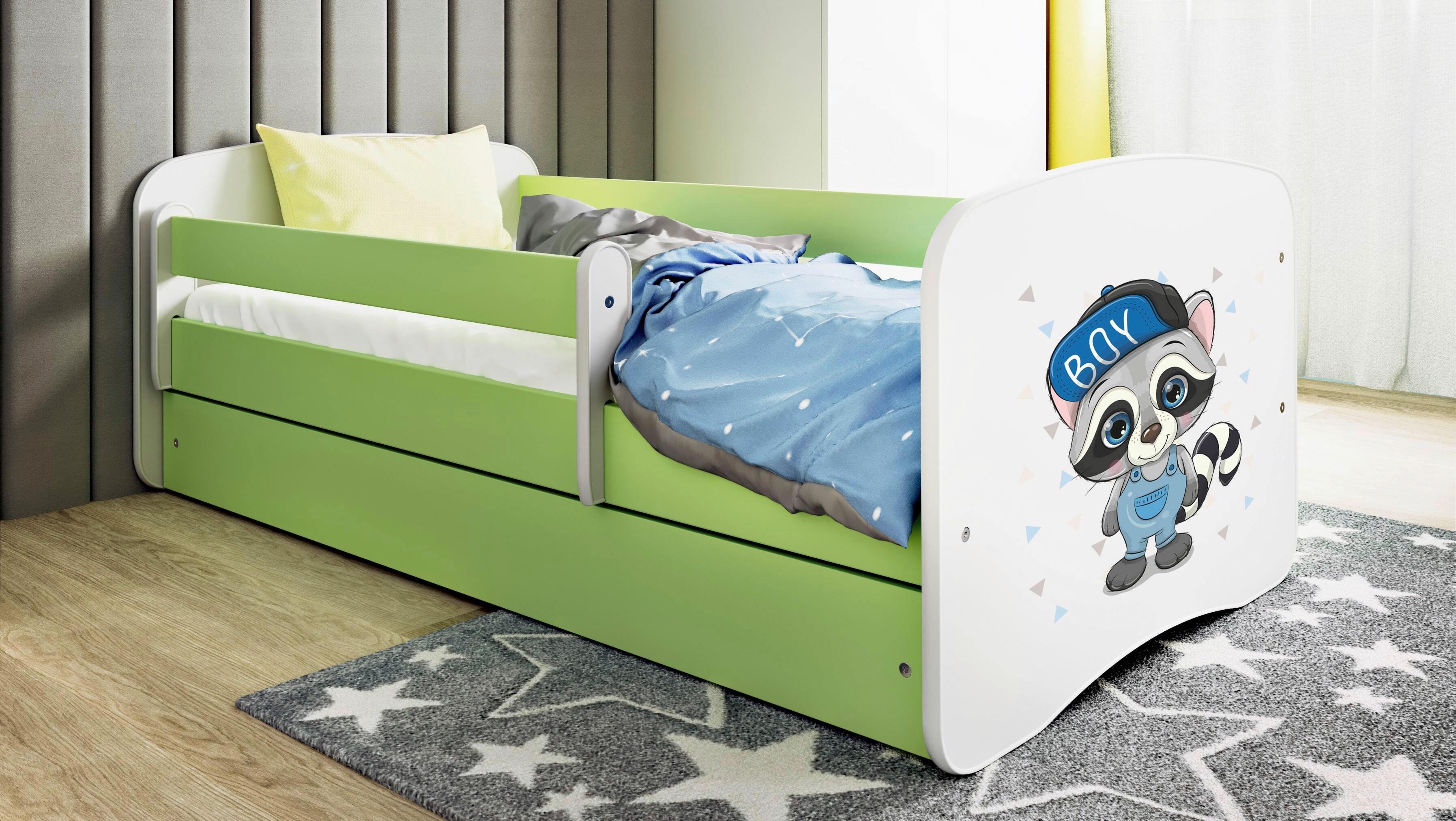 Kinder-/Juniorbett Babydreams inkl. Matratze 80x160 - Birkefarben/Weiß, MODERN, Holz/Holzwerkstoff (80/160cm) - MID.YOU